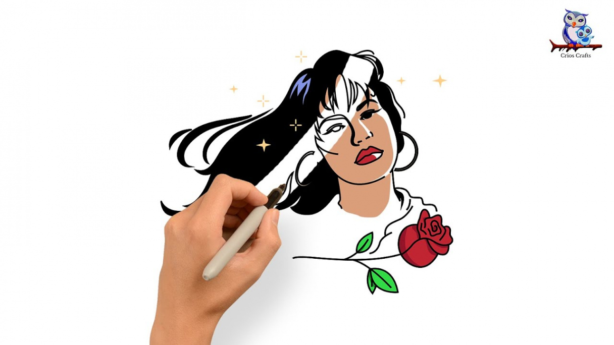 How To Draw Selena Quintanilla - Easy Art Tutorial