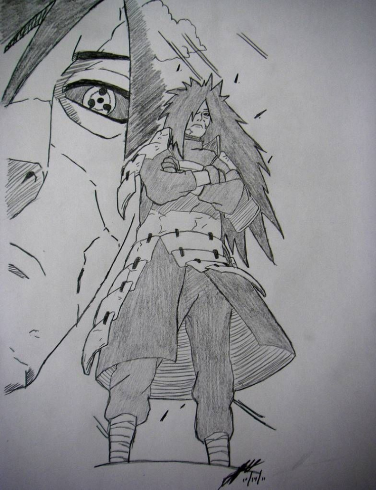 Madara Uchiha drawing by TheChiefAssassin by TheChiefAssassin