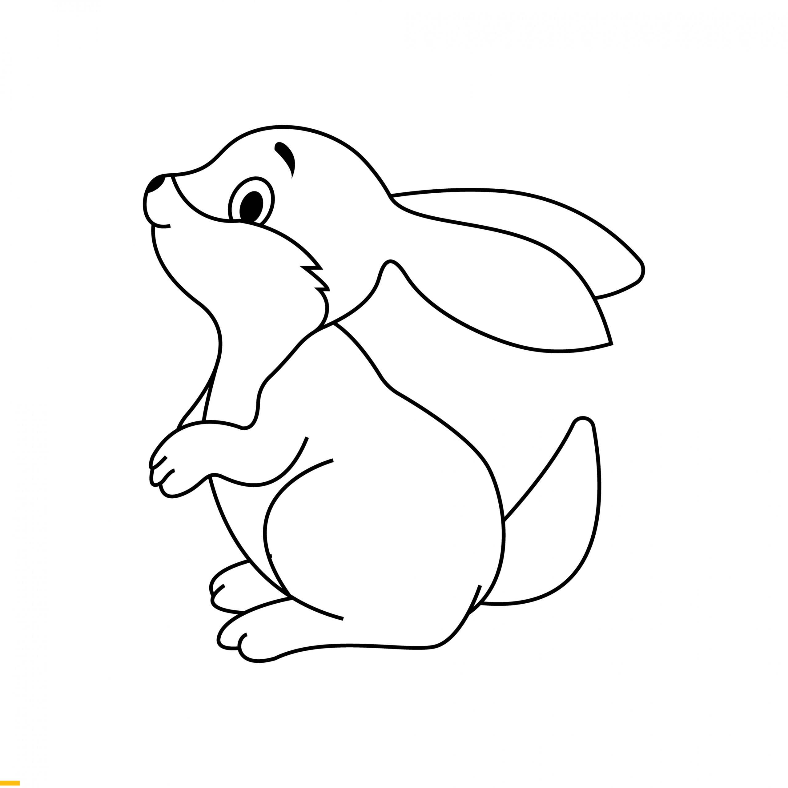 Rabbit Line Art Logo Design for Business and Companies