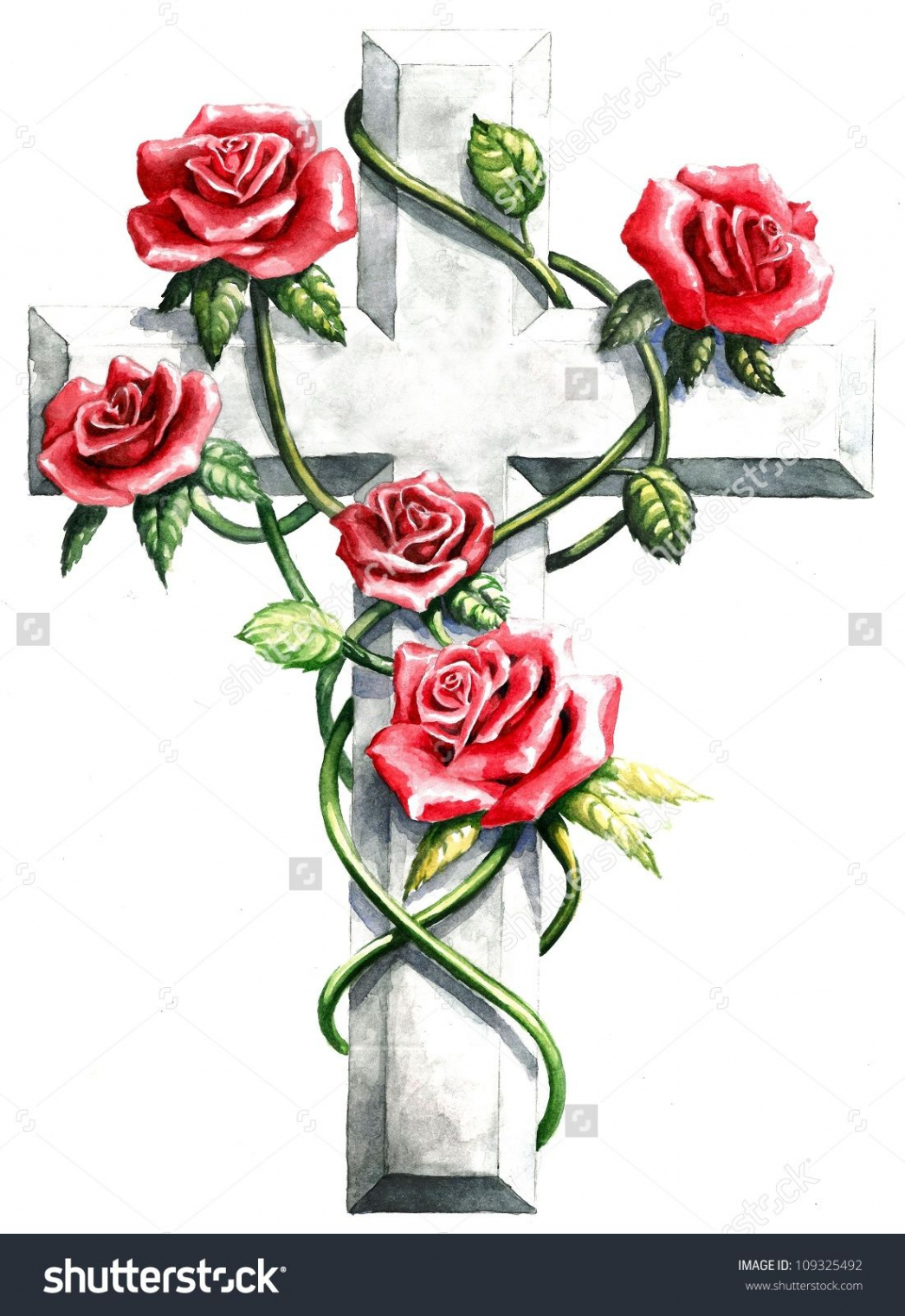 roses for  wounds of cross devotion  Roses drawing, Cross