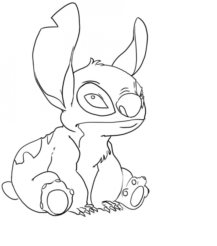 Stitch Line art by artmaiar on DeviantArt