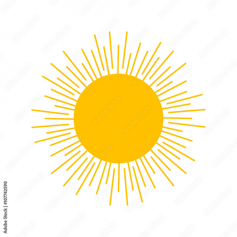 Sun drawing vector Stock-Vektorgrafik  Adobe Stock