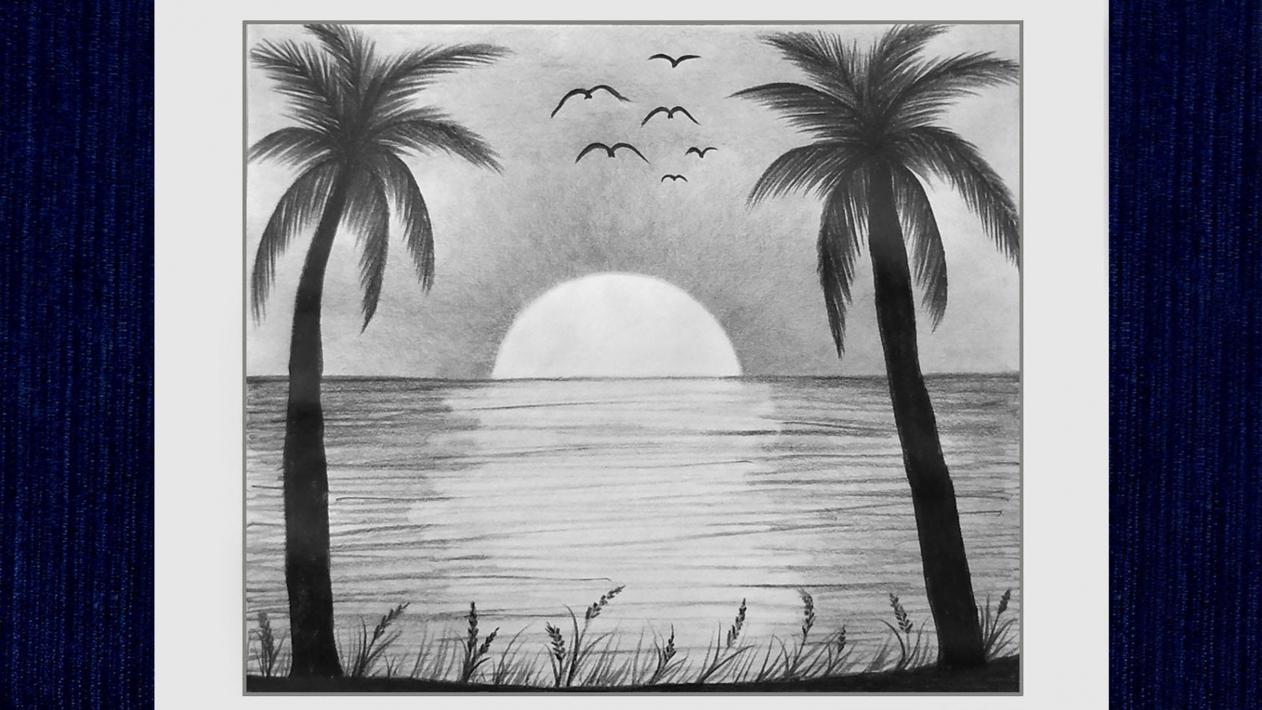 Sunset Drawing with Pencil  Pencil Drawing for Beginners