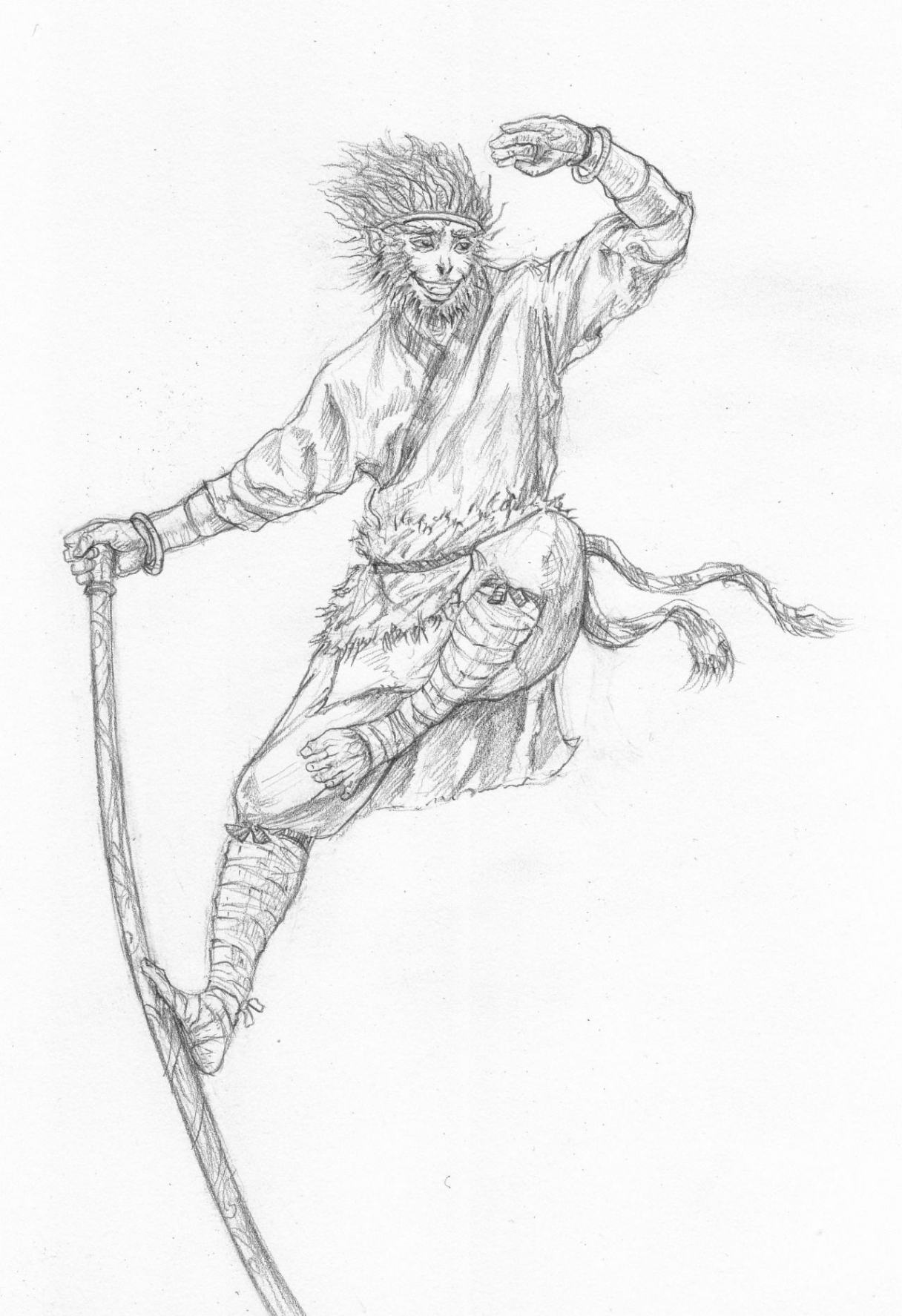 The Monkey King  King drawing, Monkey king, Monkey tattoos