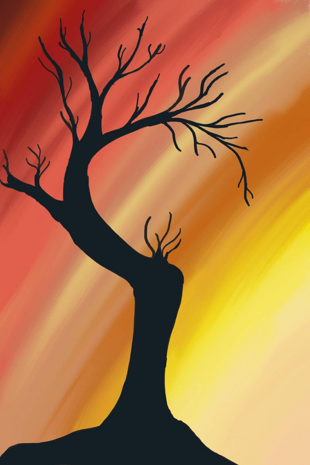 Tree in the sunset by SerafineBaquet on DeviantArt