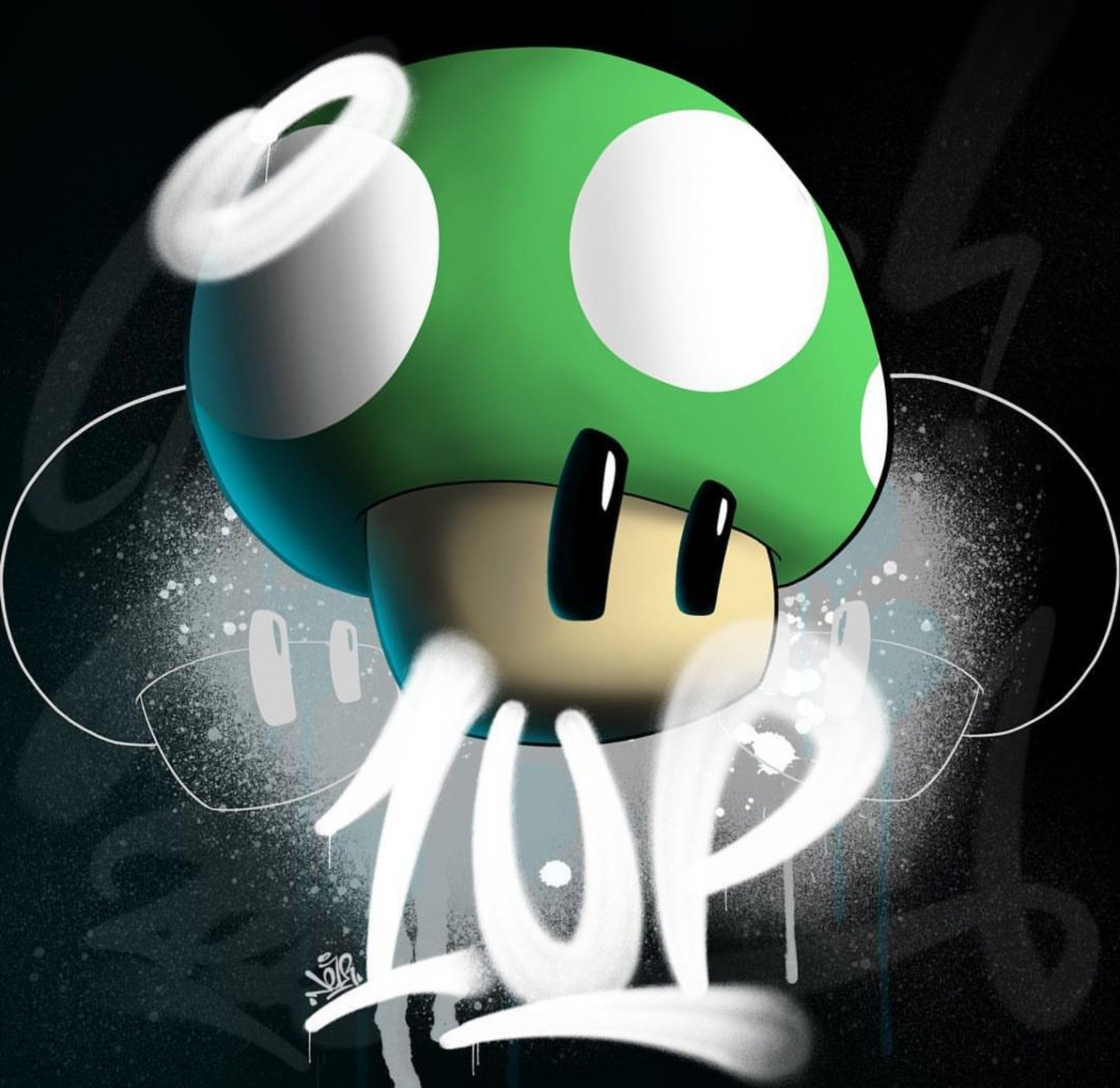 -UP Mushroom, Super Mario World  Mushroom drawing, Super mario