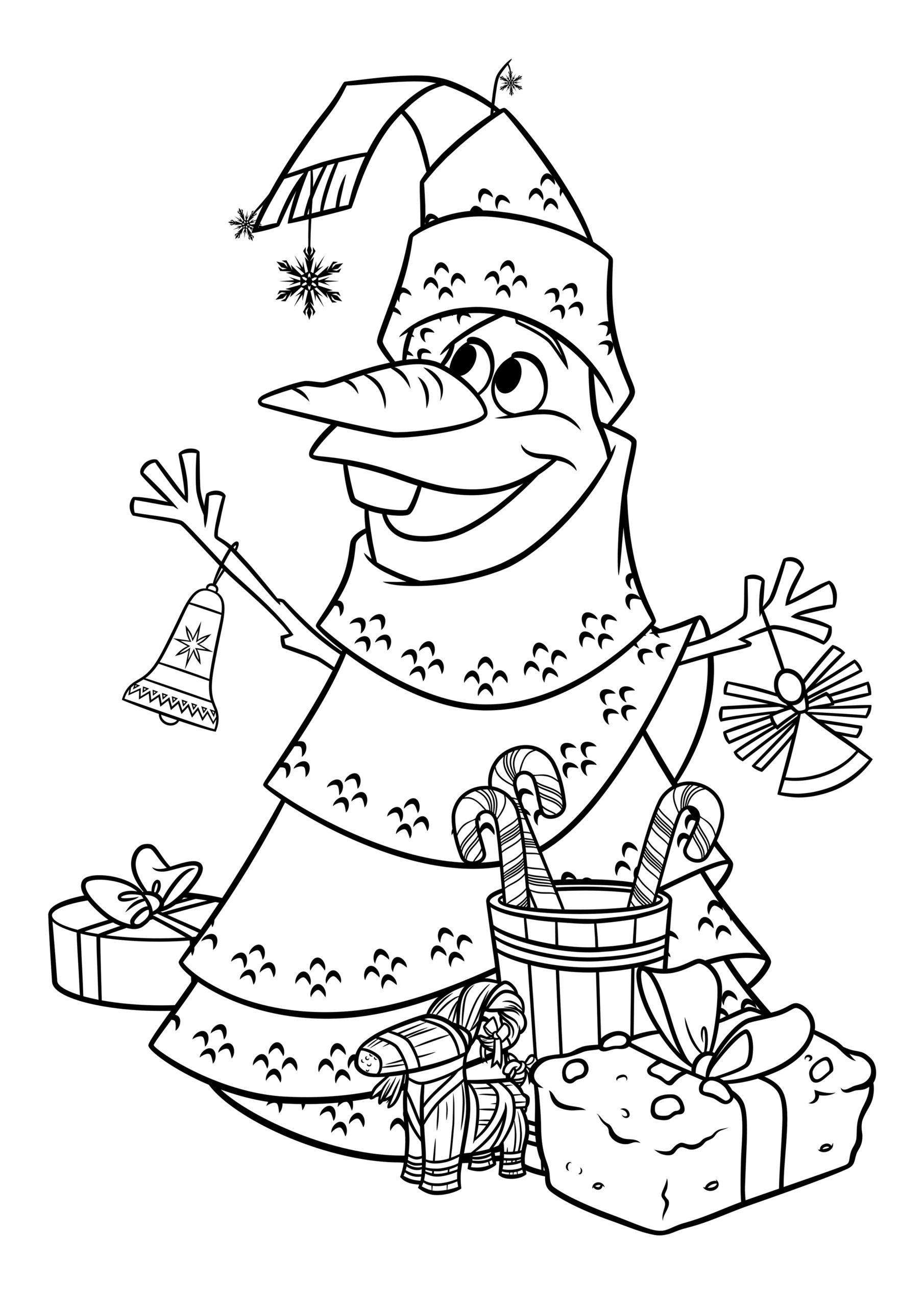 80 Printable Disney Christmas Pictures To Color 1