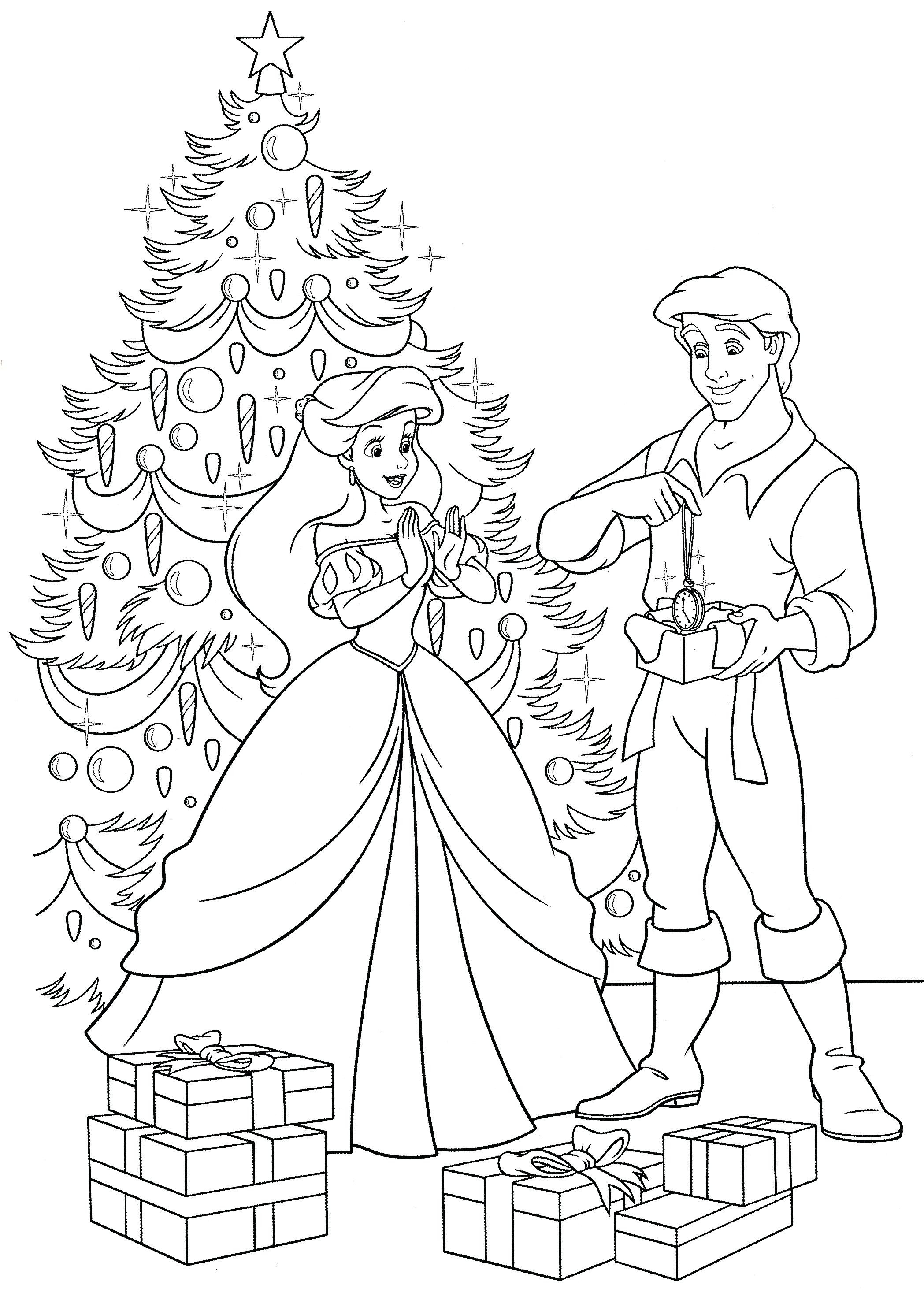 80 Printable Disney Christmas Pictures To Color 13