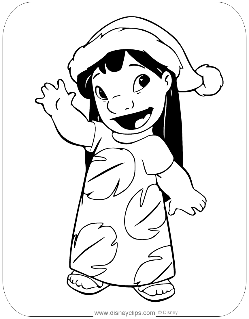 80 Printable Disney Christmas Pictures To Color 15