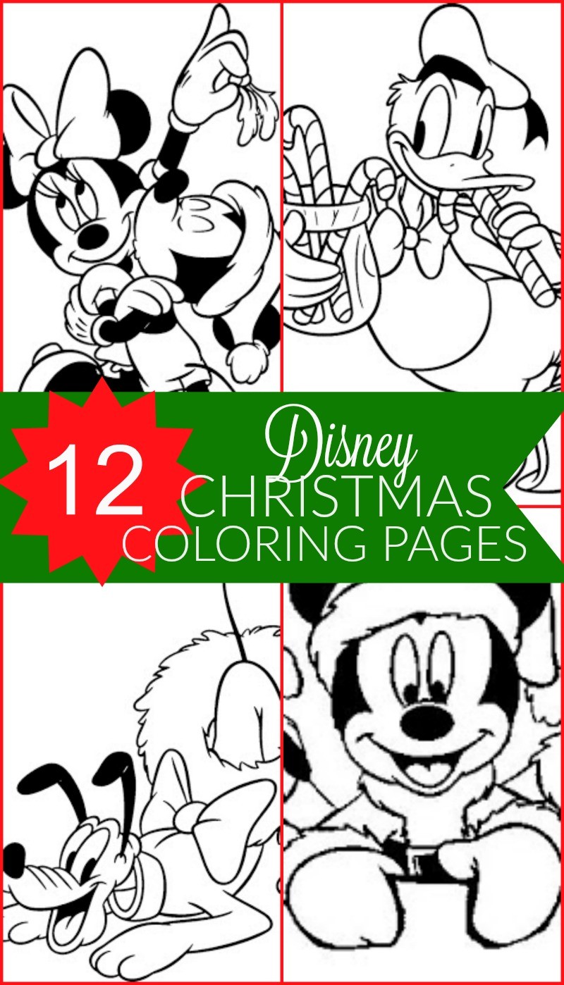 80 Printable Disney Christmas Pictures To Color 16