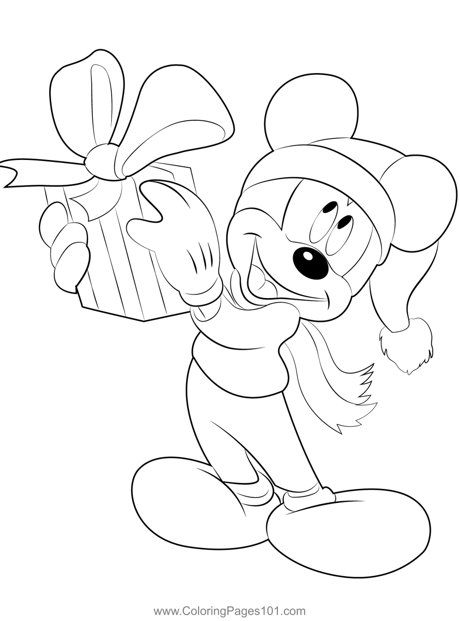 80 Printable Disney Christmas Pictures To Color 2