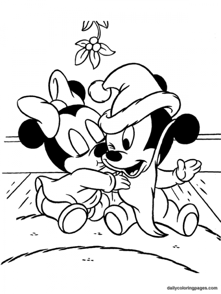 80 Printable Disney Christmas Pictures To Color 22