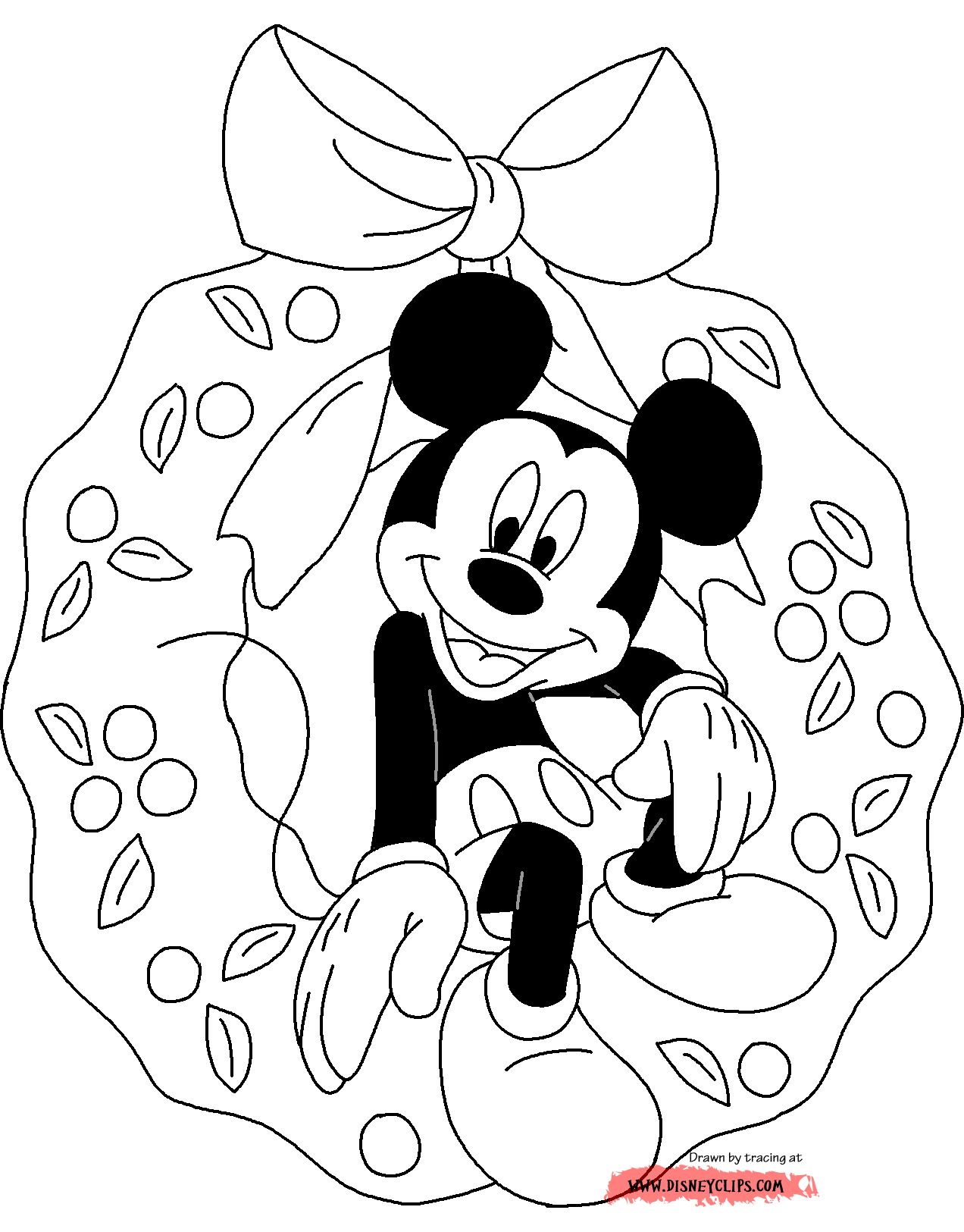 80 Printable Disney Christmas Pictures To Color 24