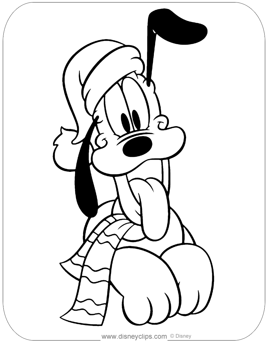 80 Printable Disney Christmas Pictures To Color 46