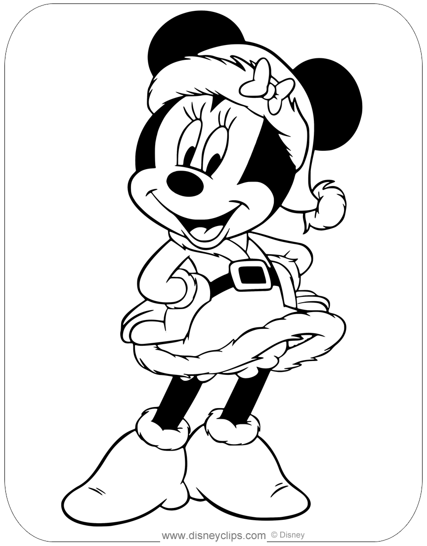 80 Printable Disney Christmas Pictures To Color 68