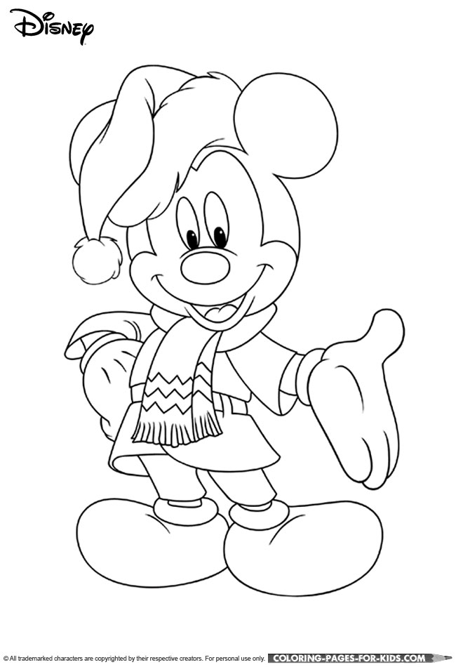 80 Printable Disney Christmas Pictures To Color 7