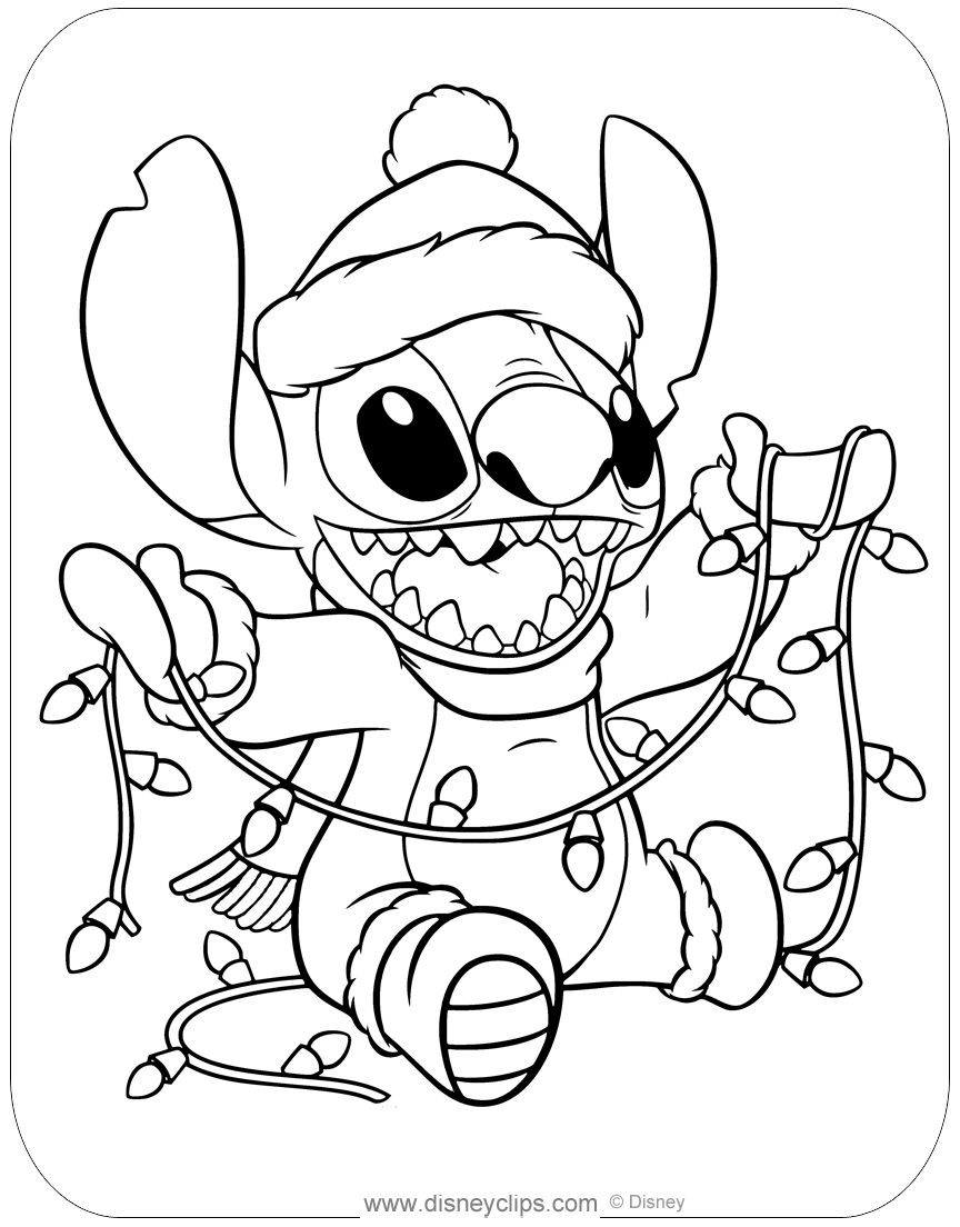 80 Printable Disney Christmas Pictures To Color 71