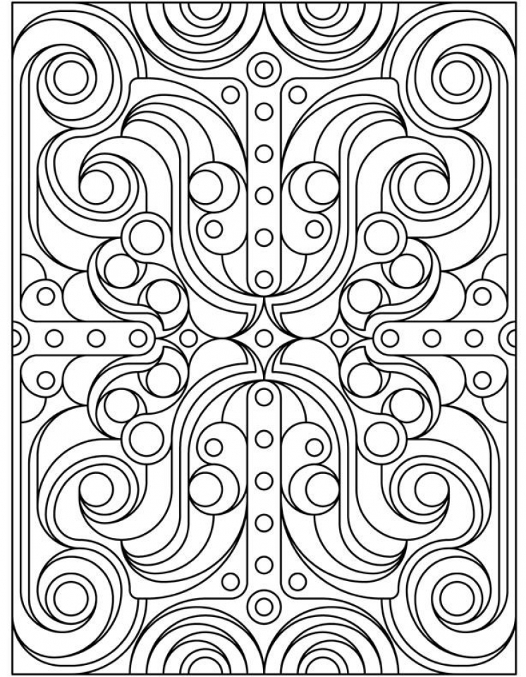 80 Printable Full Page Pattern Coloring Pages 16