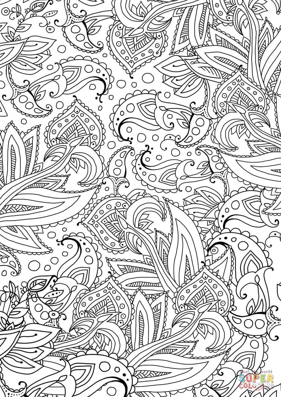 80 Printable Full Page Pattern Coloring Pages 3