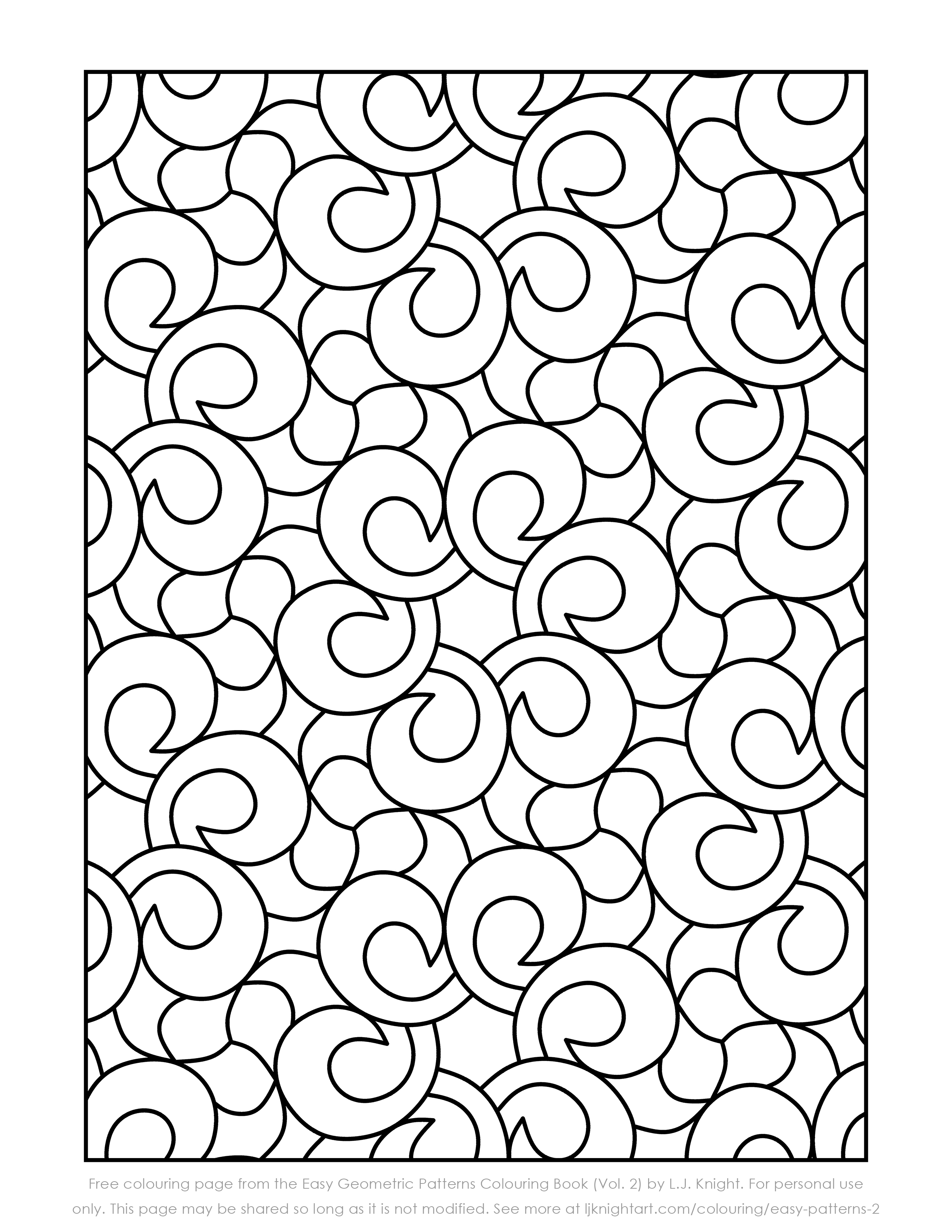 80 Printable Full Page Pattern Coloring Pages 35