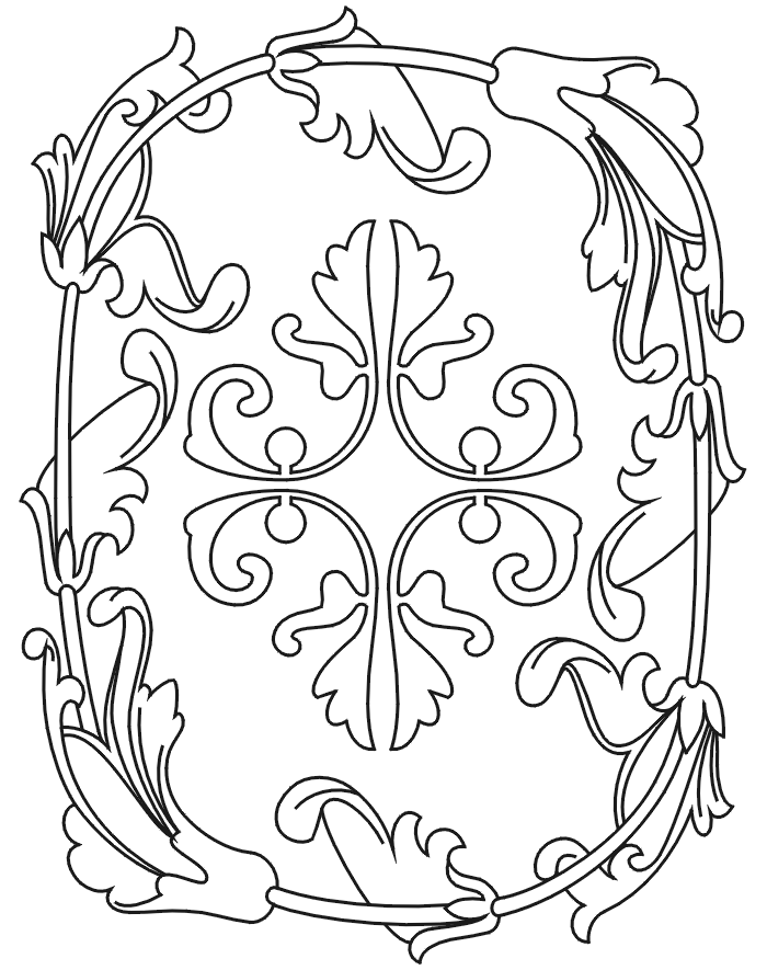 80 Printable Full Page Pattern Coloring Pages 43