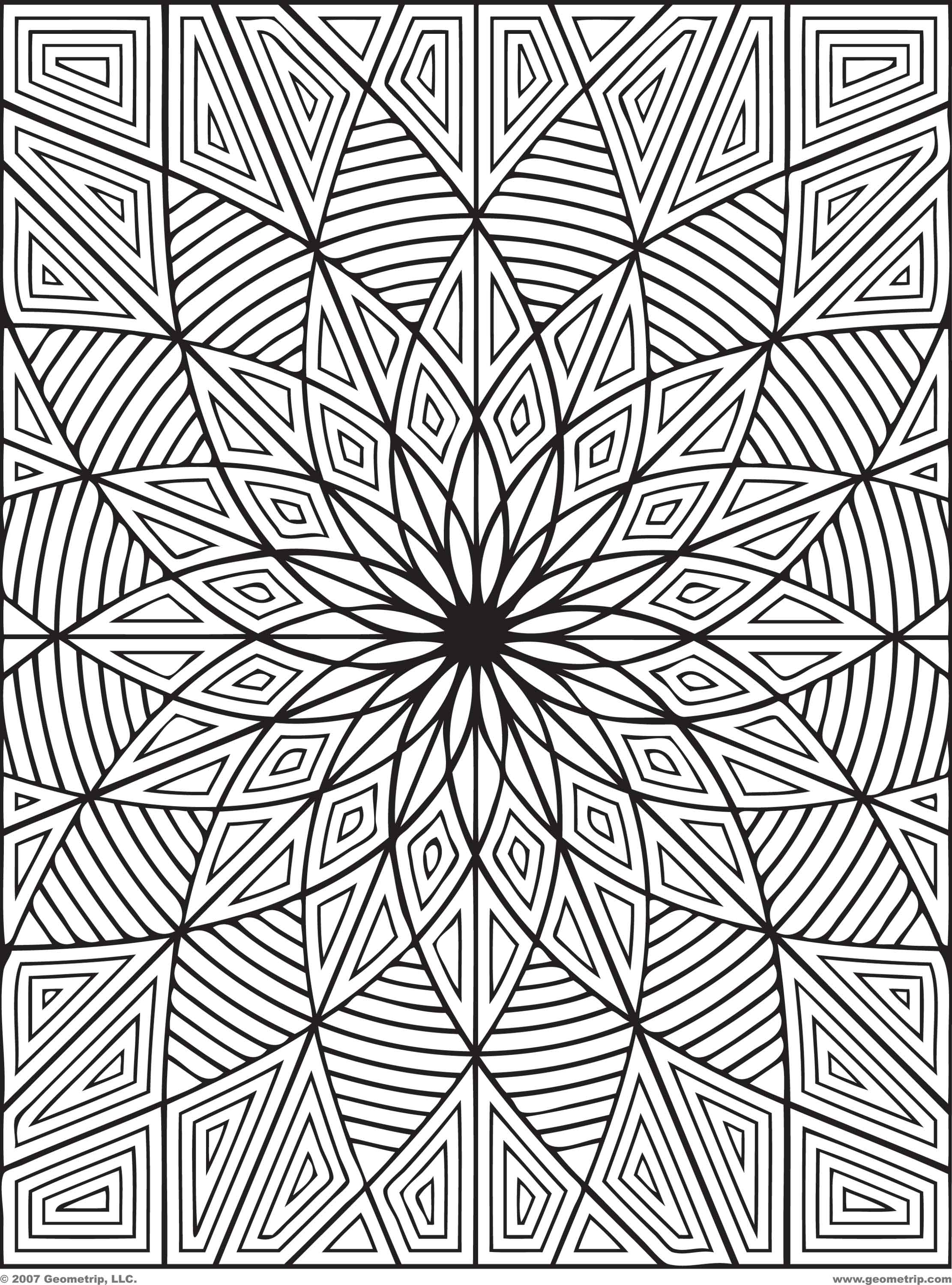 80 Printable Full Page Pattern Coloring Pages 44