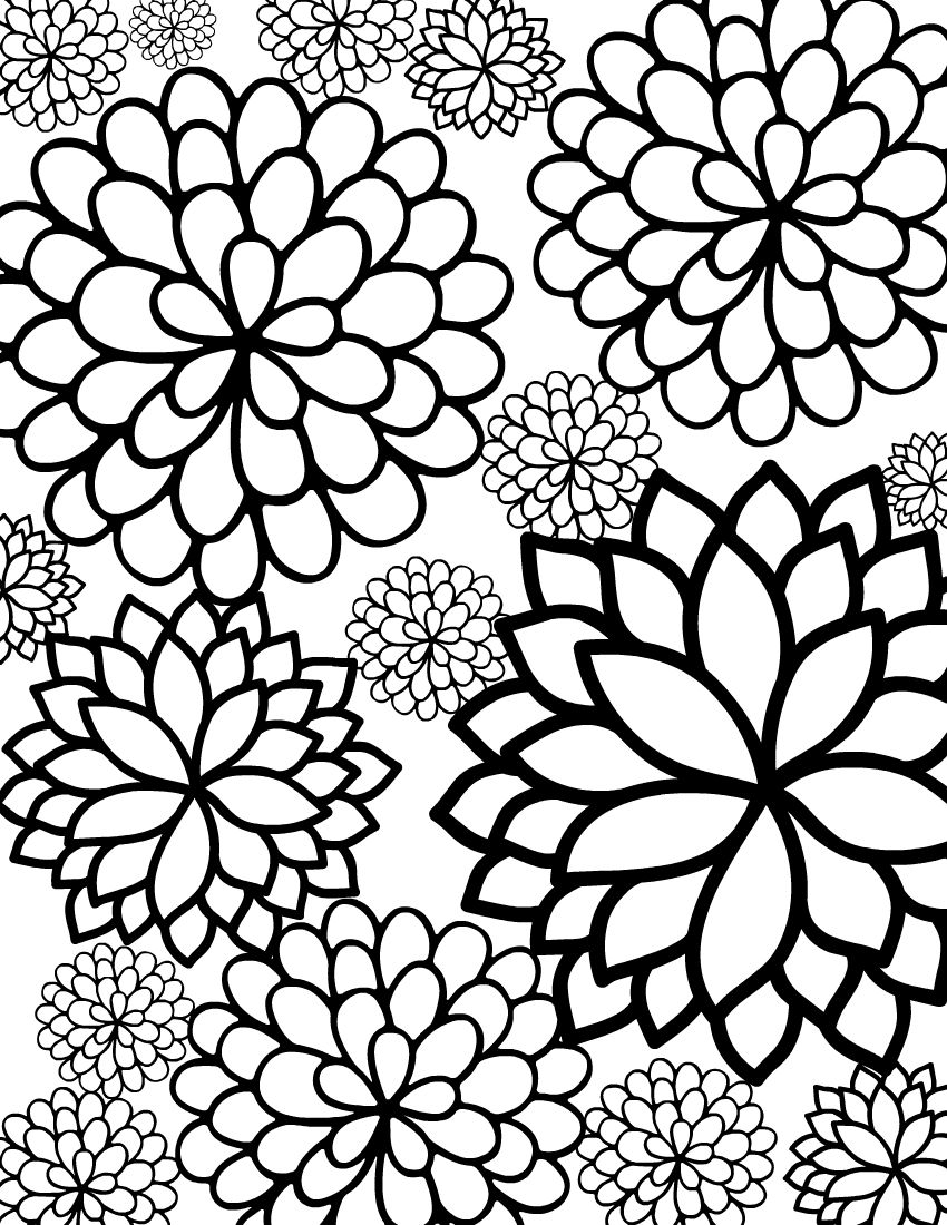 80 Printable Full Page Pattern Coloring Pages 55