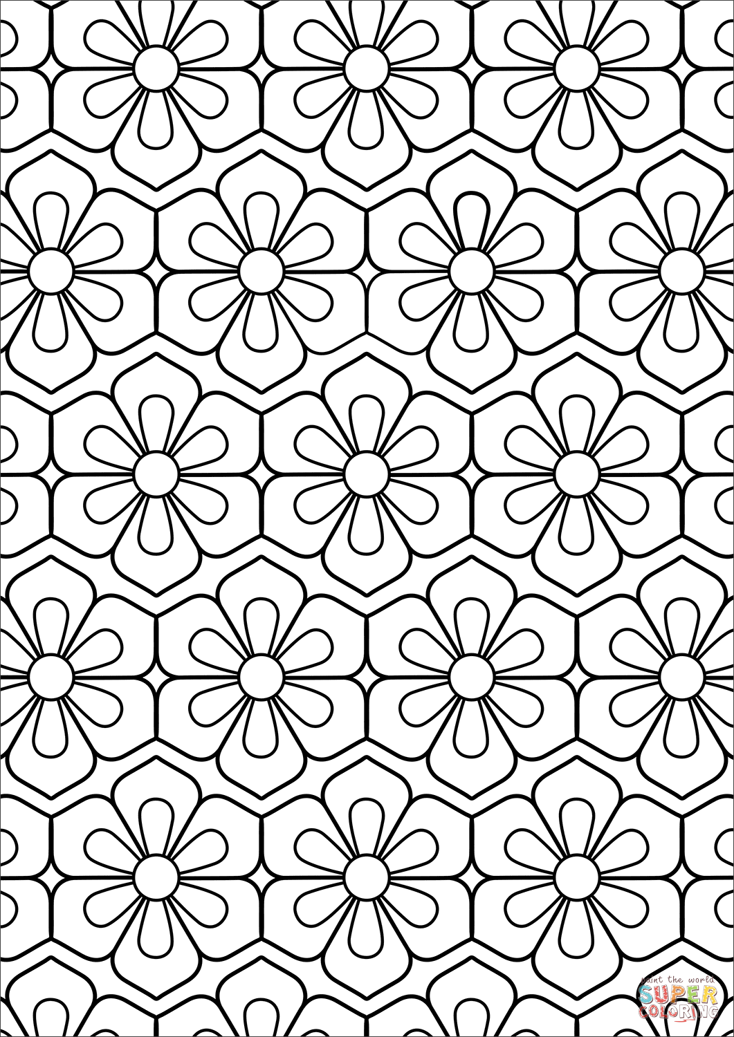 80 Printable Full Page Pattern Coloring Pages 6