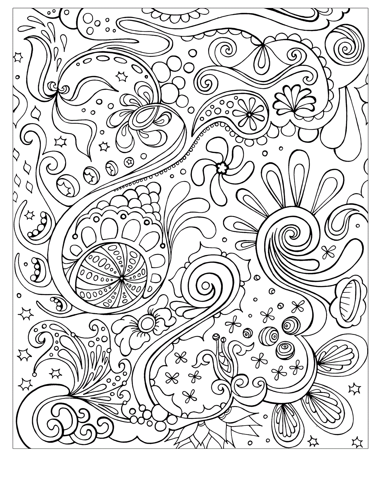 80 Printable Full Page Pattern Coloring Pages 66