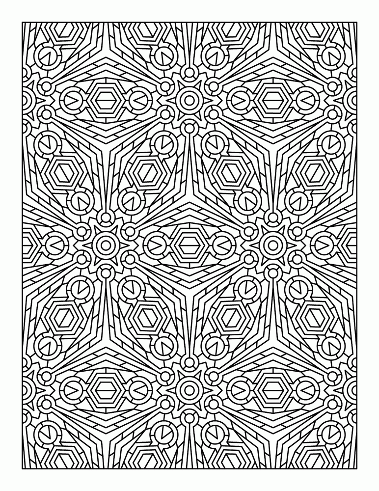 80 Printable Full Page Pattern Coloring Pages 7