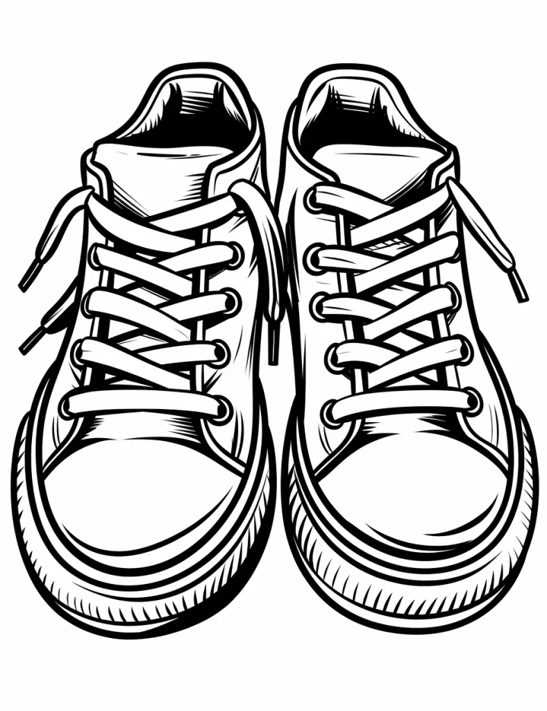 80 Printable Nike Shoes Coloring Page 20