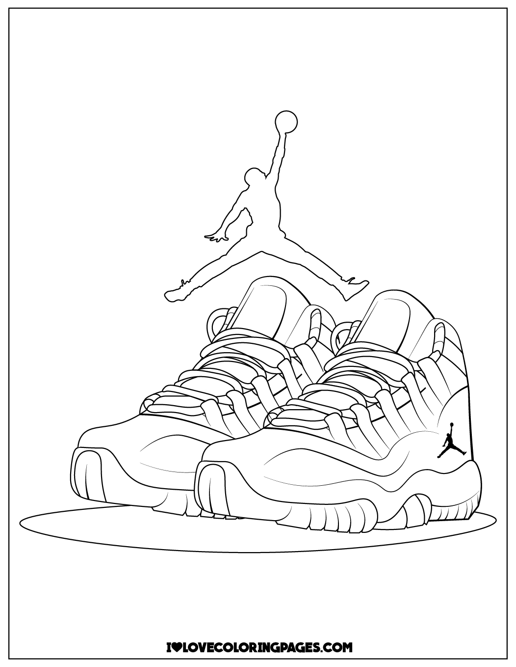 80 Printable Nike Shoes Coloring Page 21