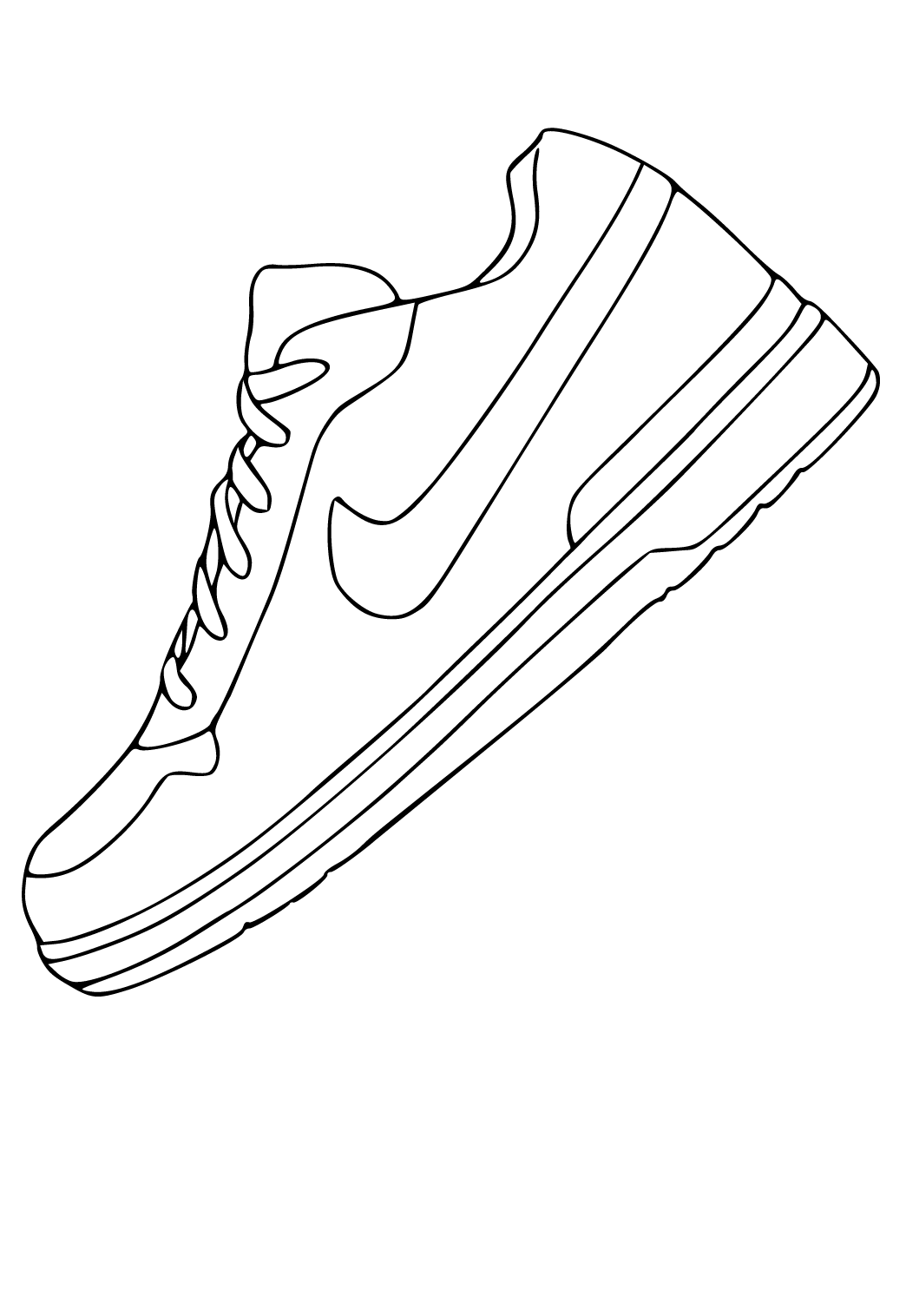 80 Printable Nike Shoes Coloring Page 26