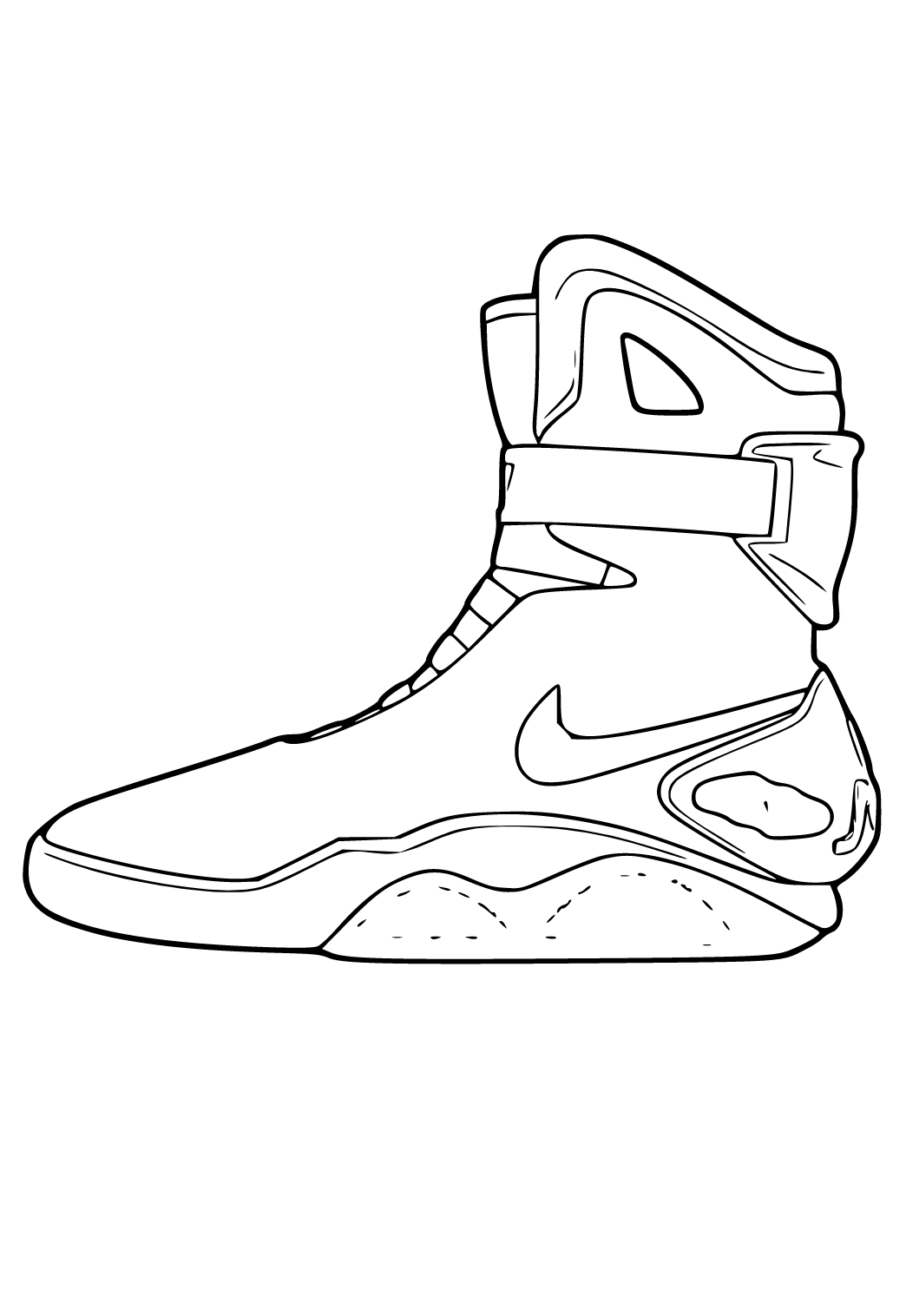 80 Printable Nike Shoes Coloring Page 27