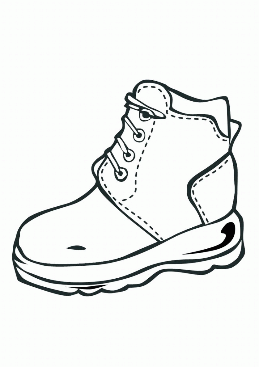 80 Printable Nike Shoes Coloring Page 34