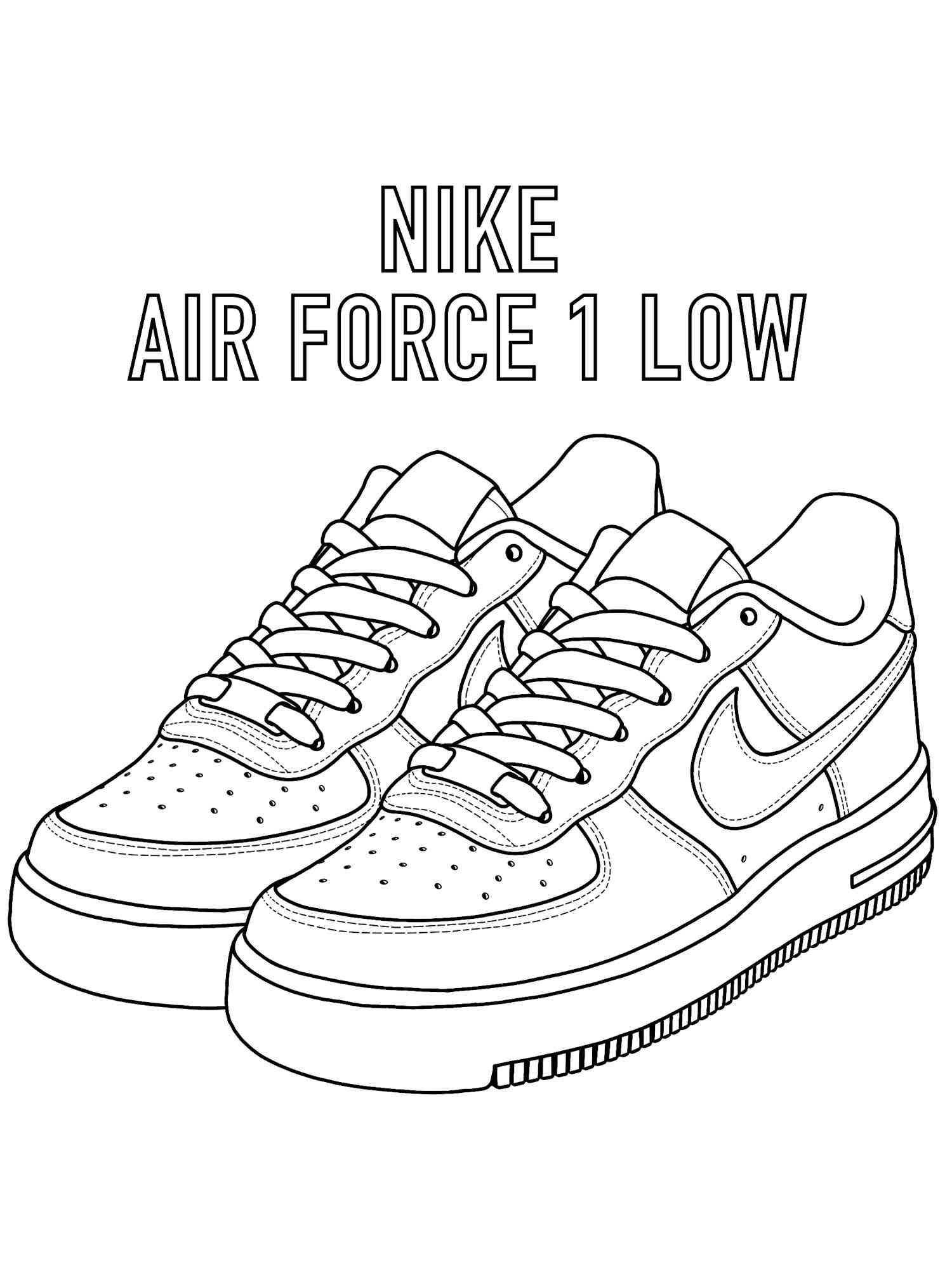 80 Printable Nike Shoes Coloring Page 5