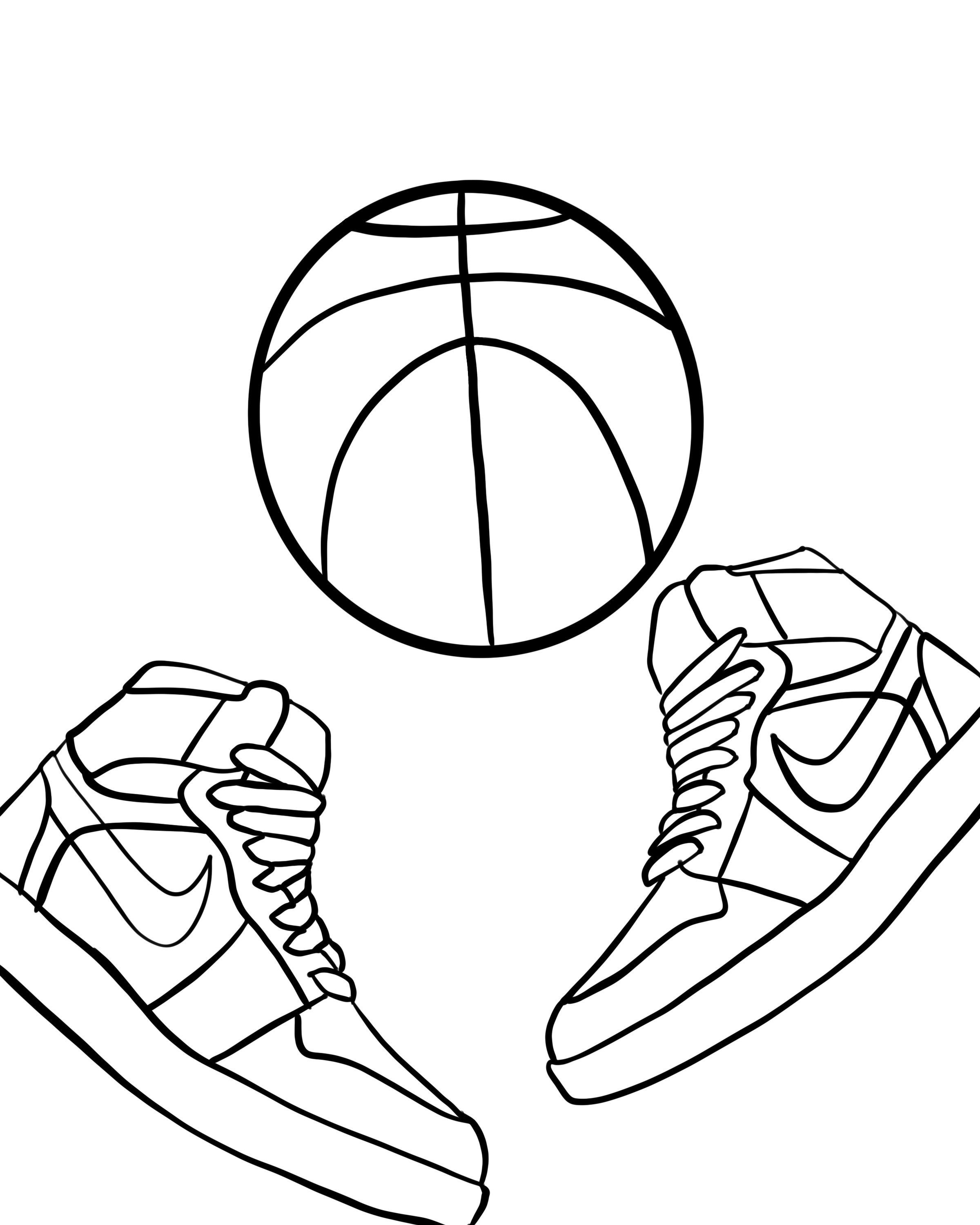 80 Printable Nike Shoes Coloring Page 6