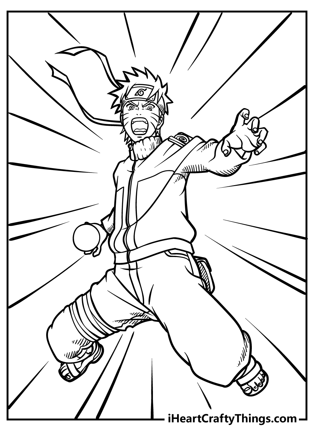 90 Printable Anime Characters Coloring Pages 14