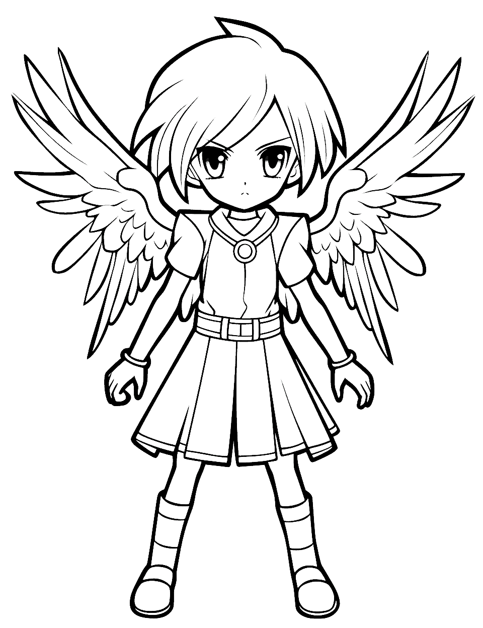 90 Printable Anime Characters Coloring Pages 20