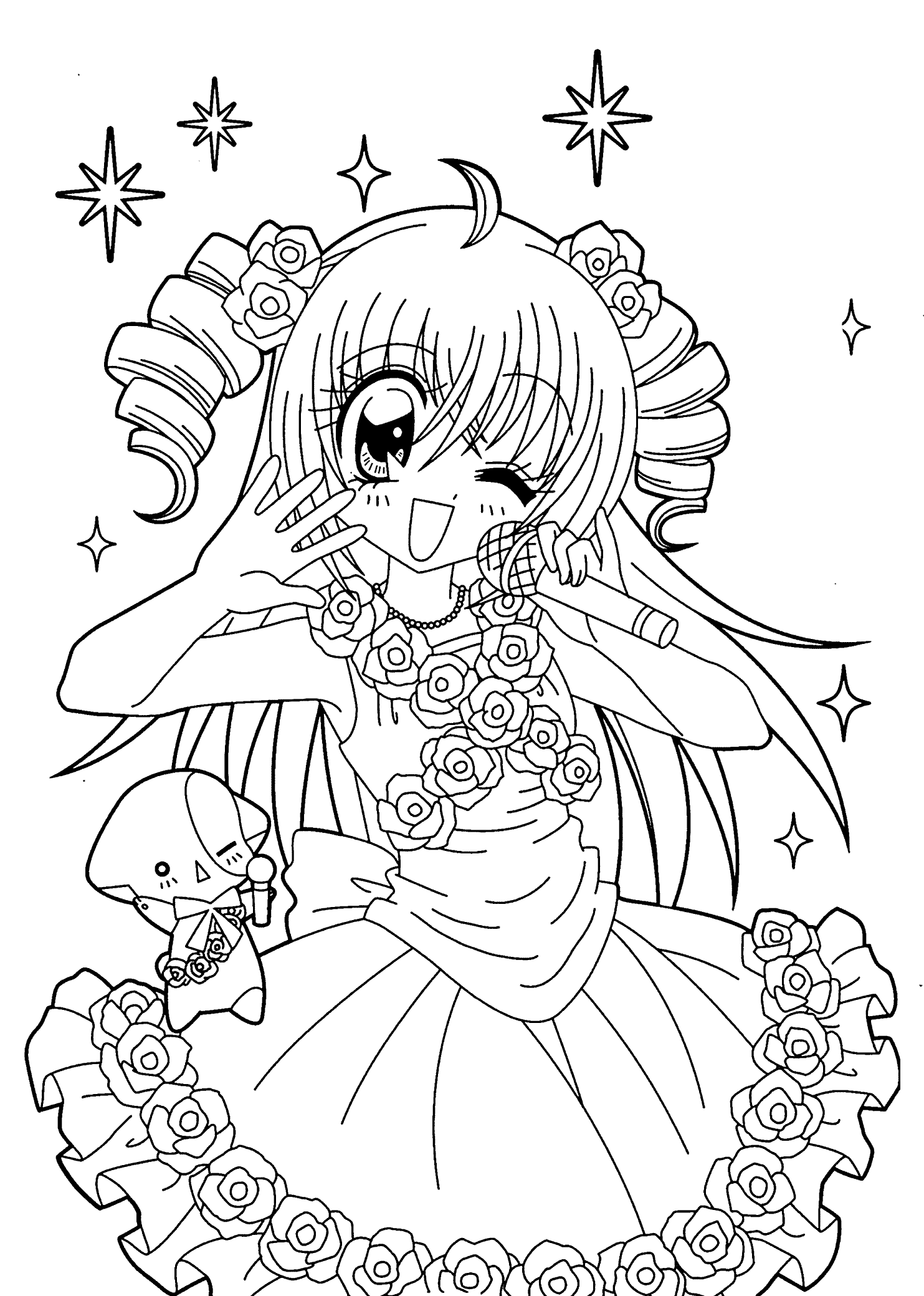 90 Printable Anime Characters Coloring Pages 38