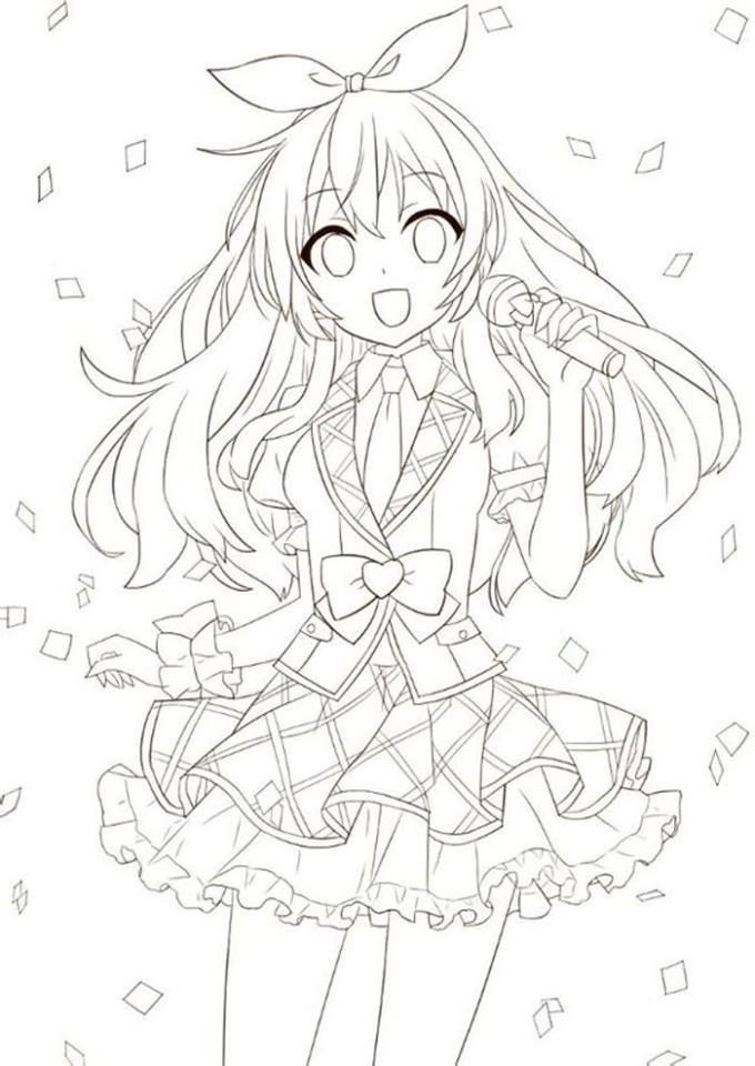 90 Printable Anime Characters Coloring Pages 70