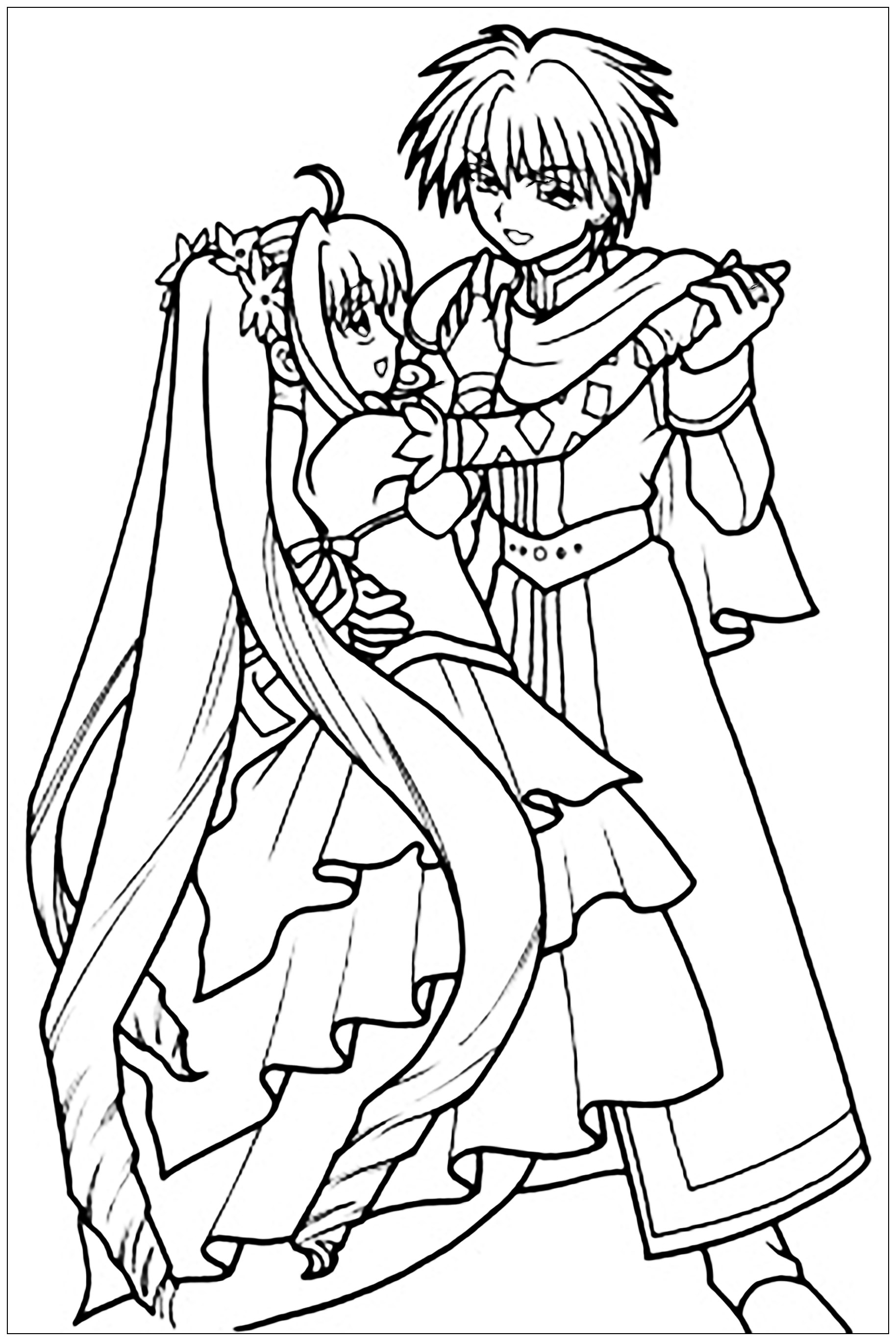 90 Printable Anime Characters Coloring Pages 82