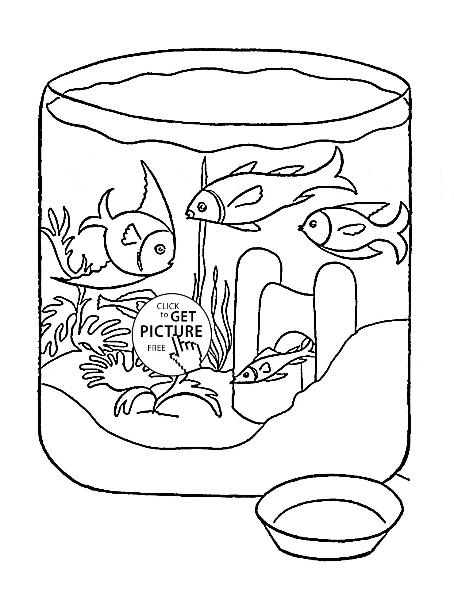 90 Printable Aquarium Visit Coloring Pages 4