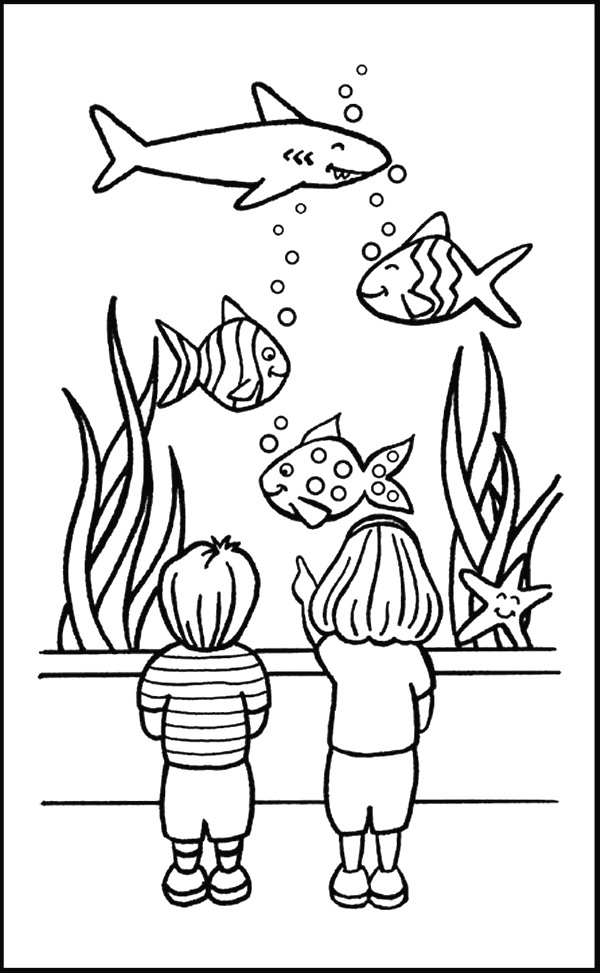 90 Printable Aquarium Visit Coloring Pages 89