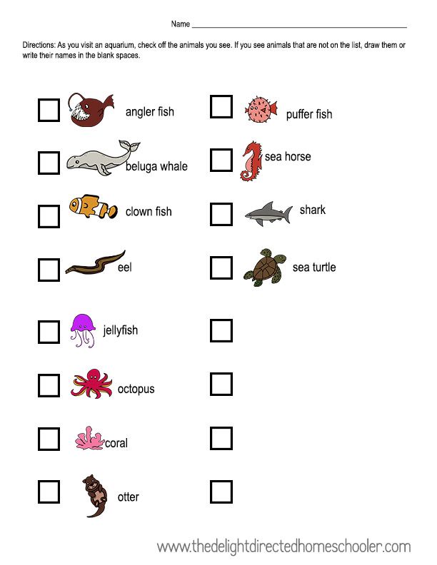 90 Printable Aquarium Visit Coloring Pages 9