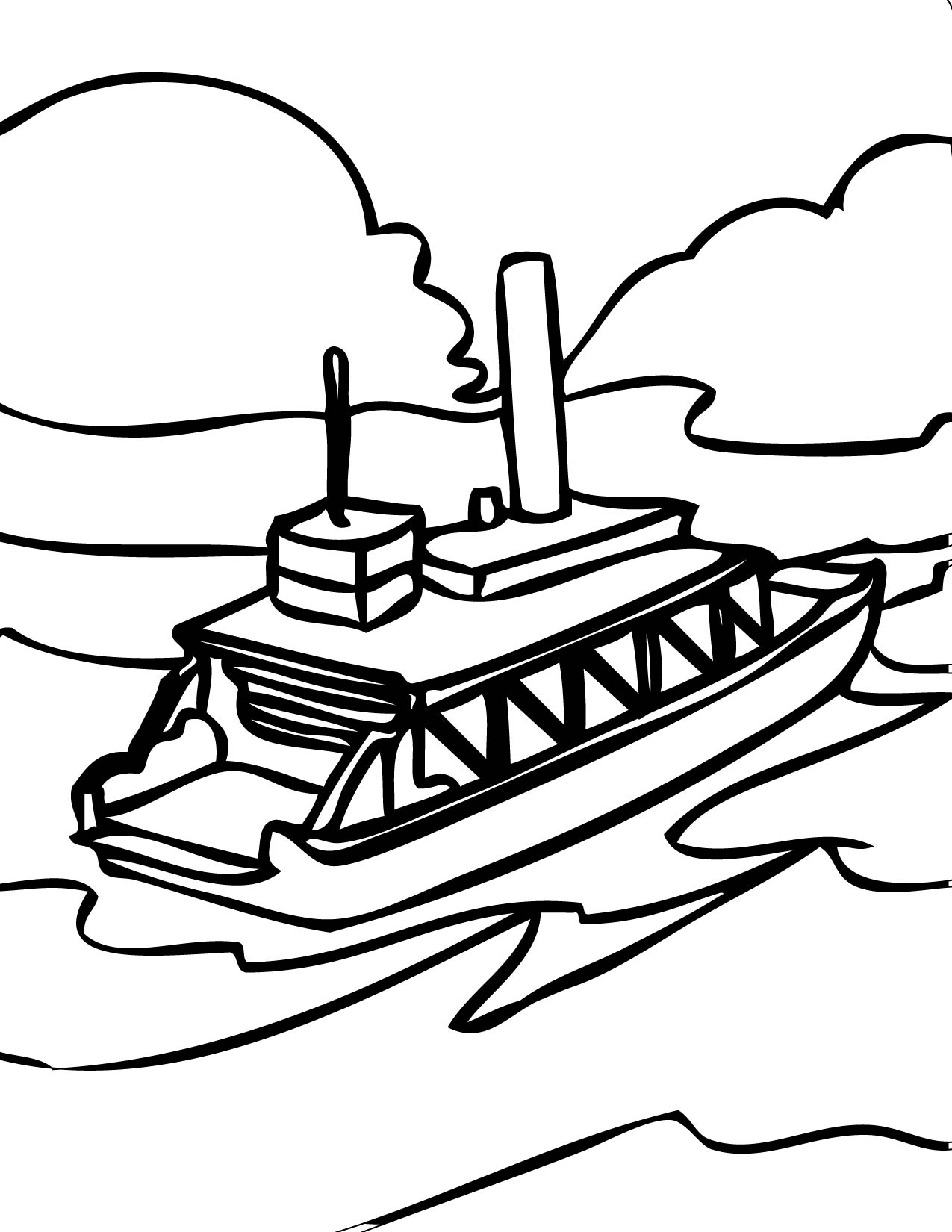 90 Printable Ferry Ride Coloring Pages 1