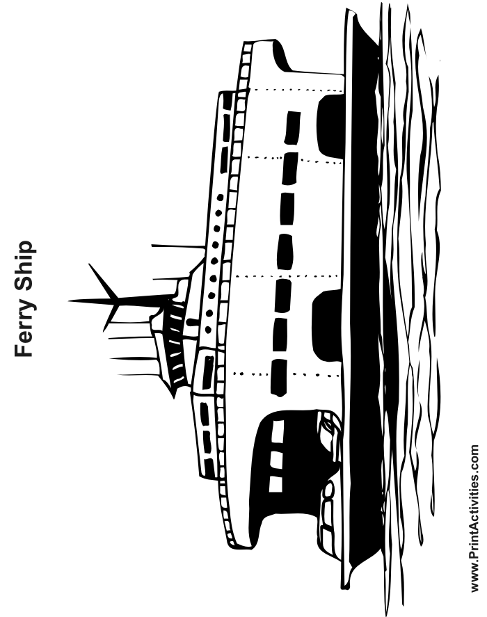 90 Printable Ferry Ride Coloring Pages 48