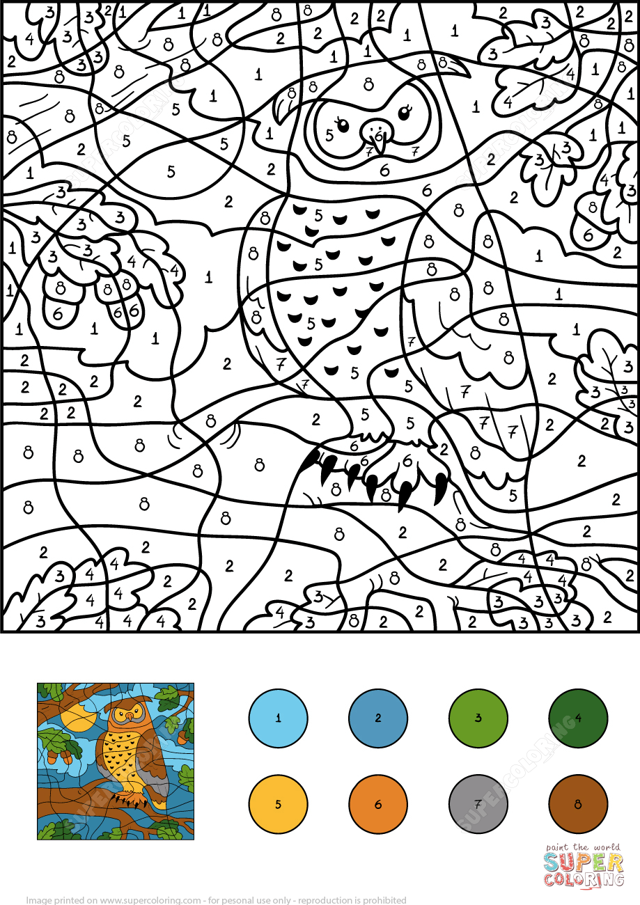 90 Printable Free Coloring By Numbers 26