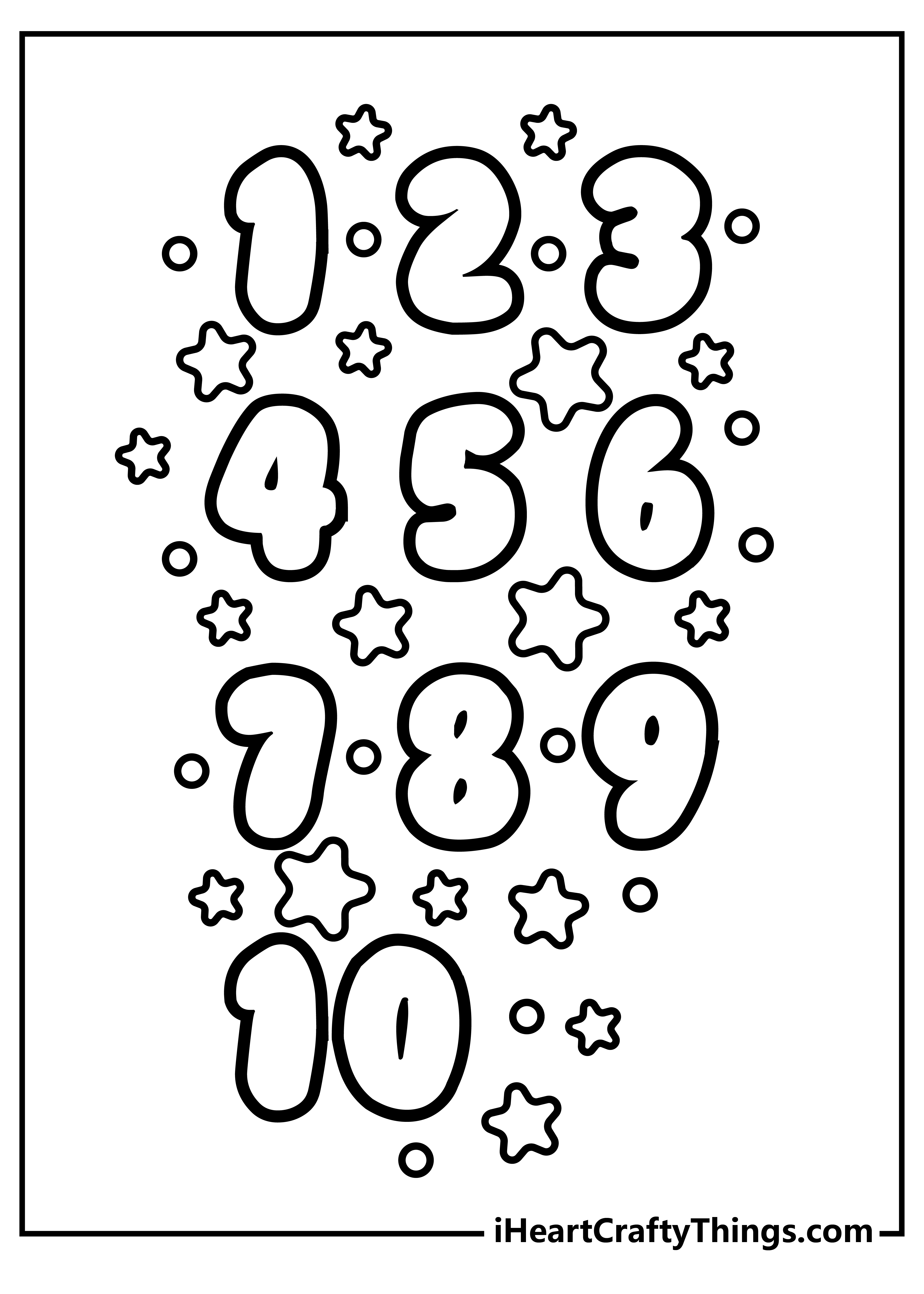 90 Printable Free Coloring By Numbers 33