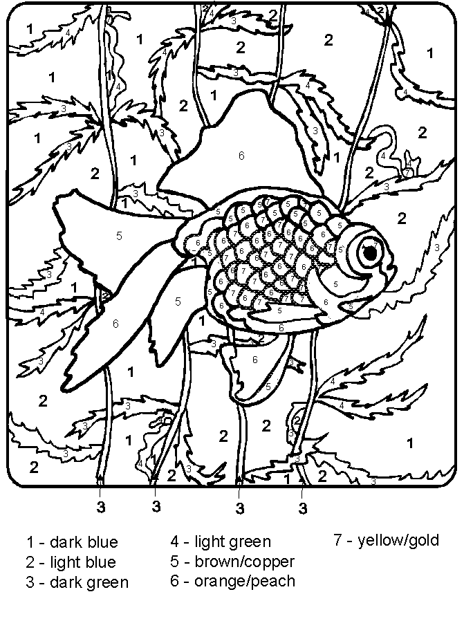 90 Printable Free Coloring By Numbers 37